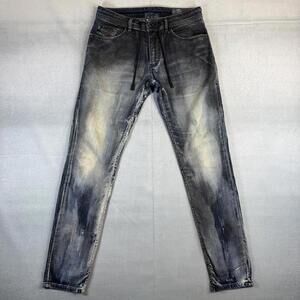 Diesel Thommer CB-NE Jeans Mens 28 (32x31) Blue Sweatpants Drawstring Stretch
